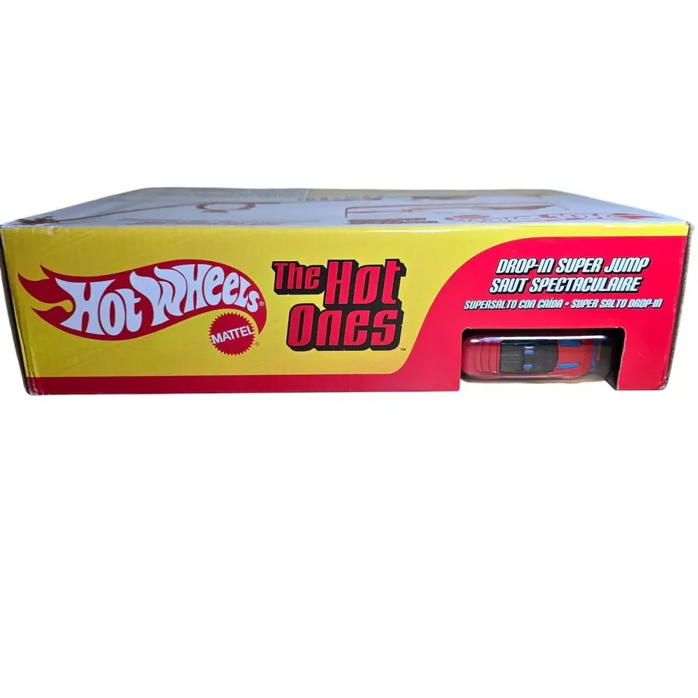 Hot Wheels The Hot Ones Drop-In Super Jump Diecast Car Track Set Brand New